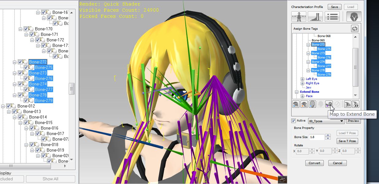 MMD Model to iClone5.4 3DX5.4